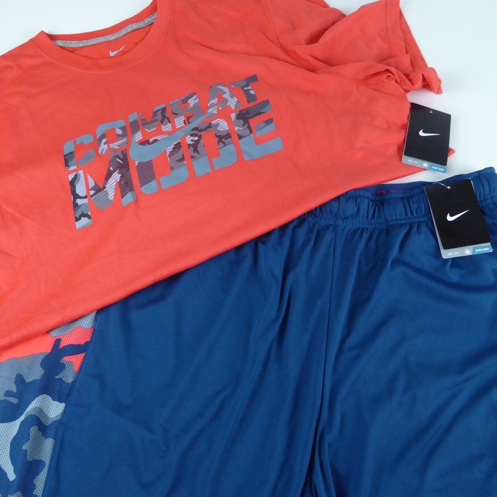 Nike Dri-Fit Combat Mode Camo T-shirt & Short Set